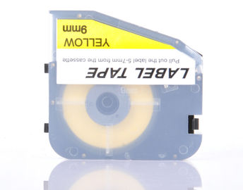 κίτρινη ταινία 9mm κατασκευαστών ετικετών αφής π κασέτα ταινιών για τον εκτυπωτή σωλήνων