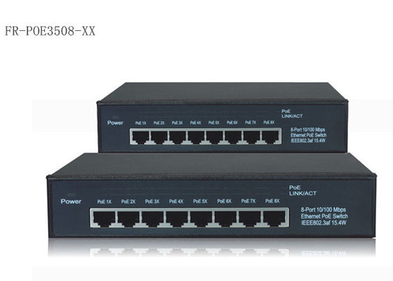 8 δύναμη λιμένων πάνω στο διακόπτη 10/100/1000M Ethernet με IEEE 802.3af