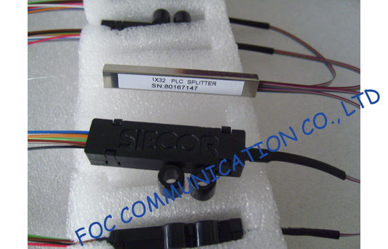 Θραύστης 1 × 32 PLC ινών ανεμιστήρων κορδελλών έξω για τη διανομή οπτικών σημάτων