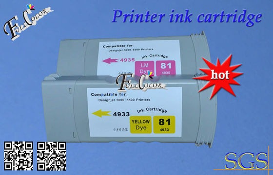 Μελάνι C4930A HP 81 εκτυπωτών Copatible μαύρη κασέτα μελανιού 680 μιλ. για τον εκτυπωτή Desiginjet HP5000 HP5500 D5800