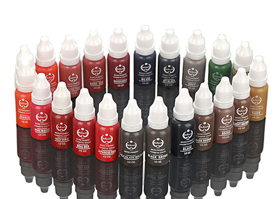 24 μόνιμες Makeup χρωμάτων χρωστικές ουσίες Biotouch για το πρόσωπο, χρωστική ουσία μελανιού δερματοστιξιών