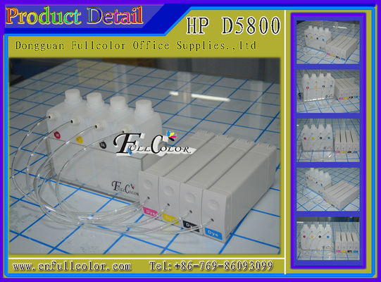 DIY HP81 CISS συμβατό HP Designjet D5800 σύστημα ανεφοδιασμού μελανιού εκτυπωτών BK Γ Μ Υ συνεχές