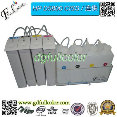 DIY HP81 CISS συμβατό HP Designjet D5800 σύστημα ανεφοδιασμού μελανιού εκτυπωτών BK Γ Μ Υ συνεχές