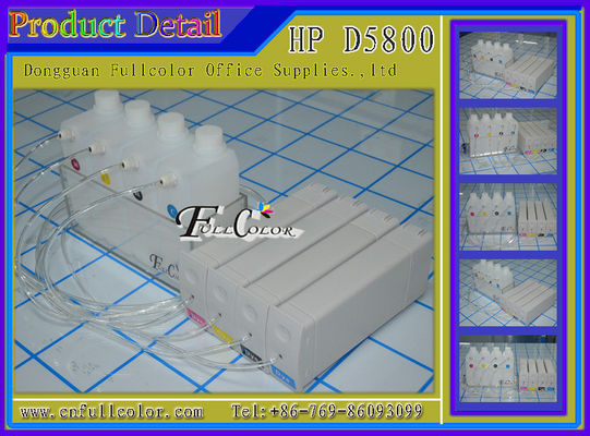 DIY HP81 CISS συμβατό HP Designjet D5800 σύστημα ανεφοδιασμού μελανιού εκτυπωτών BK Γ Μ Υ συνεχές