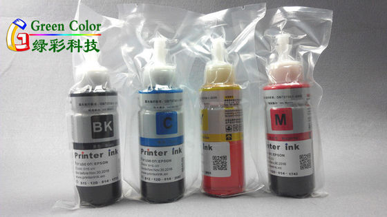 το μελάνι χρωστικών ουσιών κανόνων 200ml 500ml για το epson L100/L101 με το μαύρο κίτρινο χρώμα δεν φράζει ποτέ