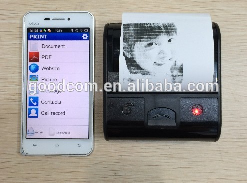 Αρρενωπή κινητή εργασία εκτυπωτών MTP80B παραλαβών με αρρενωπό Smartphone & ταμπλέτα από Bluetooth